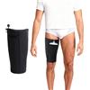 ZRUEWOT Supporto per Sacco Urinario per Catetere - Borsa da Drenaggio Regolabile con Fissaggio Discreto per Incontinenza, Tasca Respirante da Gamba, Confortevole e Elastico, Nero, L