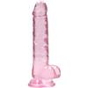 REALROCK Shots RealRock Crystal Clear - 7 / 17cm Realistic Dildo with Balls