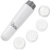 Toyvian Mini massaggiatore viso elettrico 4 in 1 massaggiatore viso con 4 testine di spazzola, impermeabile, adatto per tutti i tipi di pelle