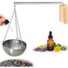 BORDEAG Ciotola aromatica per sauna, in acciaio inox, accessori per sauna, ciotola per sauna, ciotola per aroma per spa e sauna, ciotola per evaporatore da appendere ciotola per olio essenziale, accessori per