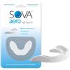 SOVA Aero Bite Bruxismo Notturno - Automodellante - 1,6 mm - senza Custodia | anti digrignamento denti, anti serramento, protezione notte, sottile e resistente, rimodellabile 20 volte, senza BPA