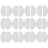 SagaSave Naselli in silicone, 12 paia di cuscinetti per il naso per occhiali, adesivi antiscivolo, per occhiali da sole a montatura completa (trasparente)