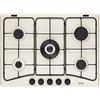 De'Longhi DELONGHI FFS 57 ASV PIANO COTTURA 5 FUOCHI A GAS GRIGLIE SMALTATE 70 CM COLORE AVENA FFS57ASV