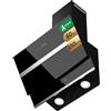 CIARRA Cappa Aspirante Inclinata 60 cm,650 m³/h,CBCB6736N,Controllo touch | 4 Velocità | Design salvaspazio | Silenziosa 58 dB | Nera | LED | Filtro carbone CBCF003 non incluso
