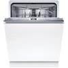 Bosch SMV4ECX28E, Serie 4, lavastoviglie intelligente, completamente integrata, 60 cm, cassetto posate, lavastoviglie Made in Germany, particolarmente silenziosa, SpeedPerfect Plus, asciugatura extra