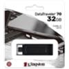 KINGSTON DT70/32GB - KINGSTON FLASH DRIVE USB TYPE C 32GB DATATRAVELER NERO