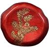 MERCURY PIATTO OVALE DECORATO ROSSO/ORO