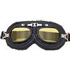 Riloer - Occhiali vintage per casco da moto, anti-ultravioletto, antivento e antipolvere, per esterni, colore: giallo