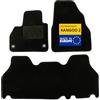 DBS - Tappetini per auto - su misura per Kangoo 2 (dal 2008) - Tappetini antiscivolo per auto - Moquette Galaxy - 4 pezzi
