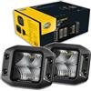 HELLA 1FA 358 176-831 LED-Faro di profondità, Black Magic Cube Kit 3.2, 12/24V, Montaggio, interno, Illuminazione campo vicino, Cavo 500mm, Spina Spina DEUTSCH, Kit, Quantità 2