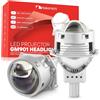 Nakamichi GM901 Series H4 H7 9005 9006 Lente del Faro Bi-LED a Proiettore, 3,0 pollici, 20.000 Lumen 100W per Set, Fascio Alto e Basso Retrofit, Confezione da 2 5800K