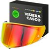 Everalo Visiera per Casco AGV K6 - K6s - SP1 | Lente di ricambio Esclusiva, Compatibile con lente Antifog Originale