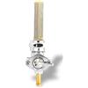 GZM RUBINETTO BENZINA STILE OEM CROMATO RACCORDO BASSO X Compatibile con HARLEY BIG TWIN E SPORTSTER DAL 1976 AL 2006