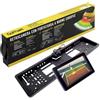 Gotham Kit Portatarga con Retrocamera Integrata e Monitor LCD 4.2 a Colori | Telecamera Retromarcia HD 170° | Visione Notturna | Compatibile con Targhe Europee