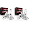 AUXIRACER H7 LED, 100W 30000LM 6500K Luce Bianca Fredda Lampadine LED H7, Dimensioni Mini 1:1, Plug and Play, Lampadine Per Fari Auto e Moto, 2 pezzi (Confezione da 2)