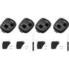 ShnminEU 2 pezzi Guscio chiave per Toyota Aygo Corolla Yaris RAV4 Prado Avensis Land Cruiser Previa Echo Tarago Alphard chiave auto guscio chiave di ricambio per auto (Confezione da 2)
