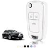 TOOMUME Cover Chiave Auto per Opel Vauxhall Corsa E D Adam Astra J Mokka X | Silicone Morbido, Antiurto, Anticaduta, Antigraffio, Custodia Protettiva Chiave per Insignia A Zafira C Meriva B, 3 Tasti