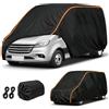 Generico Telo Copriauto Furgone per Peugeot Traveller Compact 2016-2020 | Copertura Telo Protettivo Esterno per Tutte le Condizioni Climatiche Completa contro Pioggia Sole Polvere e Neve Nero