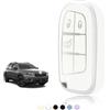 TOOMUME Cover Chiave Auto per Jeep Compass Renegade Cherokee Fiat 500x | Silicone Morbido, Antiurto, Anticaduta, Antigraffio, Custodia Protettiva Chiave per Freemont Tipo Dodge Challenger, 3 Tasti