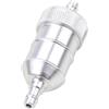 GOOFIT filtro del gas combustibile in alluminio Sostituzione per moto tascabile mini ATV Argento