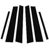 MUEOSI Adesivi for finiture montanti finestrini, for BMW, Serie 3 E46 4 porte 1998-05 E90 2005-2012 F30 F31 F34 F35 2012-2018 G20 G21 2019-2023 finiture dei montanti dei finestrini dell'auto(BLACK For