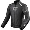 REV'IT! Revit Sprint H20 Giacca tessile moto, nero/bianco, 3XL