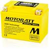 MOTOBATT - Batteria Moto AGM MBTX4U | 12V 4.7Ah 70CCA | Sigillata Attivata in Fabbrica | Compatibile con YTX4L-BS, YT4L-BS, e Altri | Compatibile con Honda, Yamaha, Kawasaki, Suzuki, BMW e Tutti