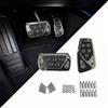 SHITONGSHANGMAO Copri Pedali Auto per Fiat 500e (Electric) 2022 2023 2024 2025, Antiscivolo Pedali Freno e Acceleratore Plastica Senza Forare Set da 2 Pezzi Automatico Argento,Grey