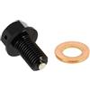 cyclingcolors 1x Tappo di scarico vite magnetico con rondella rame ideale per ciclomotore scooter moto auto quad coppa dell'olio motore, M10x1.25 16mm