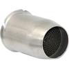 BYNYXI DB Killer 51 mm Terminale Scarico Universale per Moto Scarico Catalitico Anteriore DB Killer Silver Silenziatore Eliminatore di Rumore Moto