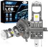 KaiDengZhe H4 LED Lampadina per Fari con Lente Mini Proiettore Risolve il Problema Dell'astigmatismo, 2 PZ 80W 32000LM H4 9003 LED più Luminosa all'800% Lampadine per Fari Hi/Lo Kit di Conversione