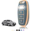 TOOMUME Cover Chiave Auto per Audi A3 8Y Sportback A6 C8 C7 A4 A5 A7 A1 Q8 | Silicone Morbido, Antiurto, Anticaduta, Antigraffio, Custodia Protettiva Chiave per Q3 Q4 Q5 Q7 S3 S6 RS Etron Quattro S Line