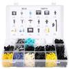 Keenso 730pcs 17 dimensioni universale HE43 Carrozzeria rivetto Push tipo fermi Push Pin clip rivetto Trim paraurti fisso morsetto auto plastica rivetto fermo assortimento