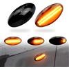 MKptopia Led dinamico luce di svolta laterale indicatore di parafango lampeggiante sequenziale Su-zuki Grand Vita-ra JT 2005-2012-nero(Versione aggiornata)