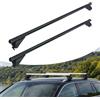 Relaxdays barre per relinghe chiuse, 124 cm, colore nero | apertura max 110 cm, max 180 kg, alluminio