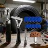 Generic 34 strumenti di riparazione pneumatici ruota di lucidatura in tungsteno, rullo per patch per pneumatici con punte elicoidali per raschiatore interno del veicolo, rullo per auto, moto, trattori bici