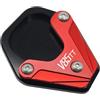 Generico ZSTONG Per V85 TT V85 TT 85TT 2020-2023 2024 2025 CNC Kickstand Side Stand Extension Plate (rosso)