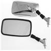 A-Pro Specchietti Retrovisori Rettangolari Coppia Specchi Moto Scooter Cromati M10