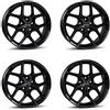 BORBET 4x Borbet cerchi in alluminio Y 8.5x19 ET40 5x112 black glossy