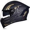 Woljay Casco Moto Modulare Integrato apribile Parasole caschi Doppia Visiera per uomo donna Scooter Adulto DOT ECER22-05