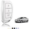 TOOMUME Cover Chiave Auto per Hyundai i20 i40 i10 i30 ix35 Tucson Ioniq | Silicone Morbido, Antiurto, Anticaduta, Antigraffio, Custodia Protettiva Chiave per ix20 Bayon Kona Santa Fe Elantra, Smart