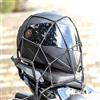 Generic Confezione da 2 resistenti reti da carico per moto, elastiche, con 6 ganci in ABS, copertura trasparente per casco, rete per bagagli ispessita per moto, SUV, ATV, biciclette, colore nero, 40 x 40 cm