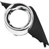 MACHSWON 1 griglia per fendinebbia per paraurti anteriore inferiore, colore nero opaco con finiture cromate, copertura per fendinebbia inferiore per paraurti anteriore, compatibile con Peugeot 0T 207