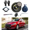 D'ANGELO 1988 Kit Ruotino di Scorta 16 compatibile con Mazda 2 Hybrid 5 fori (2021>) con Cric, Chiave, Vite, Guanti e Sacca