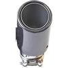 FHSUFG Terminale di Scarico 1PC Car Exhaust Tail Lucido Rotondo Fibra Di Carbonio Acciaio Inox Dritto Riccio Marmitta Punta Tubo tubo di scarico(51-101mm)
