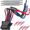 BOLOJAU 8200729298 Connettore Resistenza Ventola per Renault Clio | Megane [2001-] Scenic [2003-2010] Twingo [2007-2014] Cablaggio di resistenza del motore della ventola 10 poli