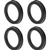 INFINAUTO 72.1mm A 54.1mm Anelli Centrici Mozzo Nero Policarbonato 4pz | Policarbonato. D.Esterno 72.1mm, D.Interno 54.1mm, Spessore 10mm. Riduce vibrazioni e usura cuscinetti.