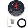 MENSUNUBNM Per Ducati 748 916 996 998 848 1098 S/R Per Monster SuperSports Tutti Gli Anni Coperchio Del Tappo Serbatoio Gas Carburante Senza Chiave Coperchio Serbatoio Moto(Red Black)