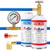 FixClima R134A SealsStop + PlusOil - Gas di riempimento per condizionatori d'aria per auto 1994-2016, con tubo, sigillante 3 in 1 e adattatore HD/ND, confezione doppia