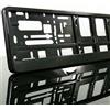Master Of Trading Supporto universale per targa auto, colore: nero, 2 pezzi